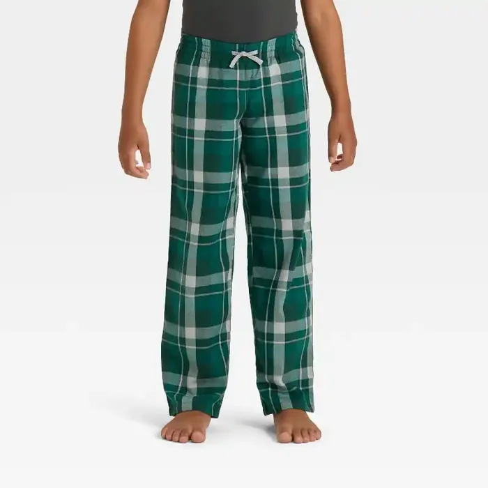 Boys‘ Plaid Pajama Pants – Cat & Jack™ Green L