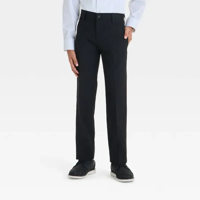 Boys‘ Regular Fit Suit Pants – Cat & Jack™ Black 4