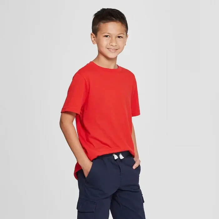Boys‘ Short Sleeve T-Shirt – Cat & Jack™ Red S