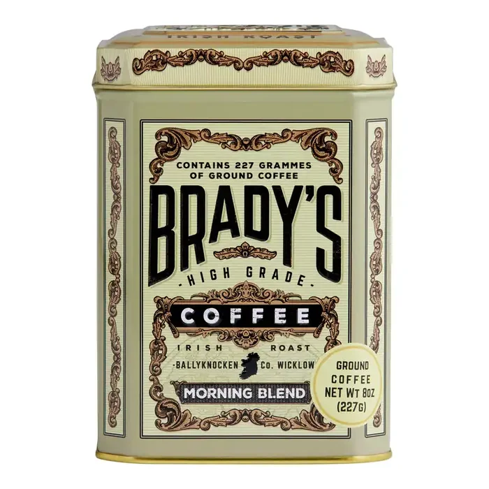 Brady‘s Morning Blend Ground Coffee Tin
