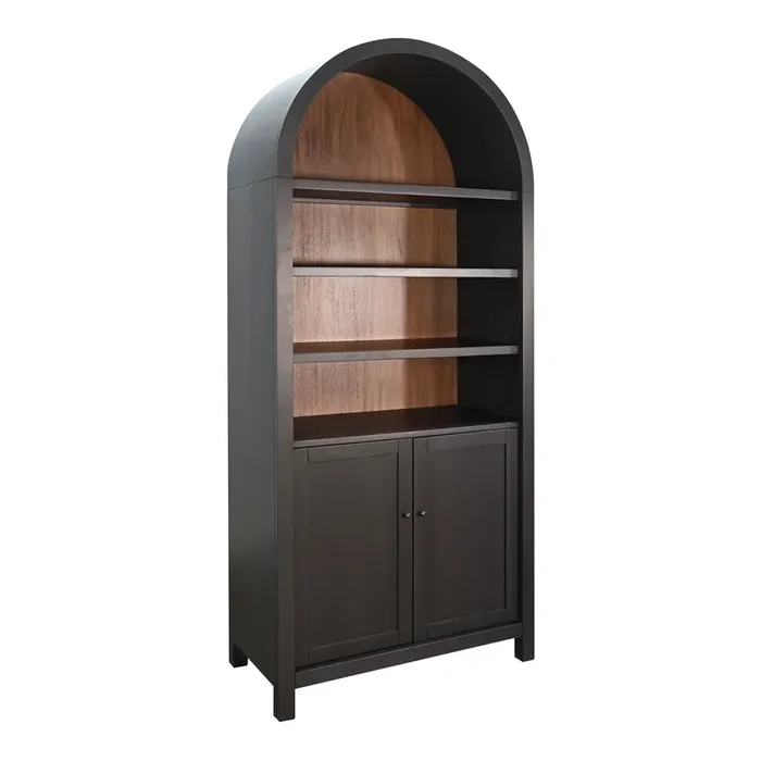 Bramcote Tall Mahogany Wood Arched Display Cabinet