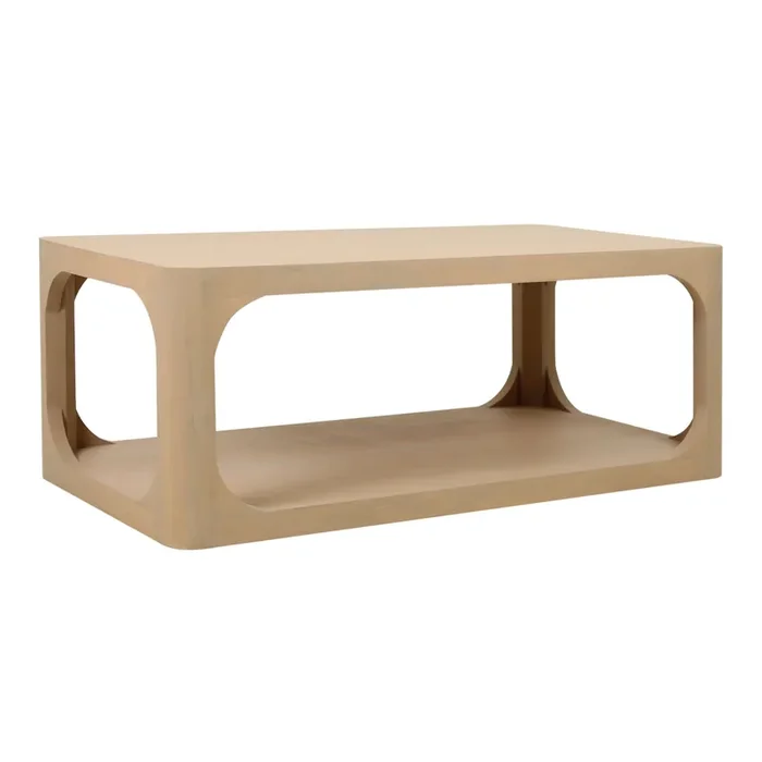 Branyon Wood Coffee Table with Shelf