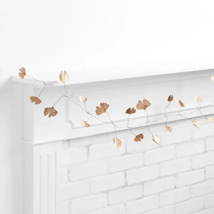 Brass Ginkgo Leaf Garland