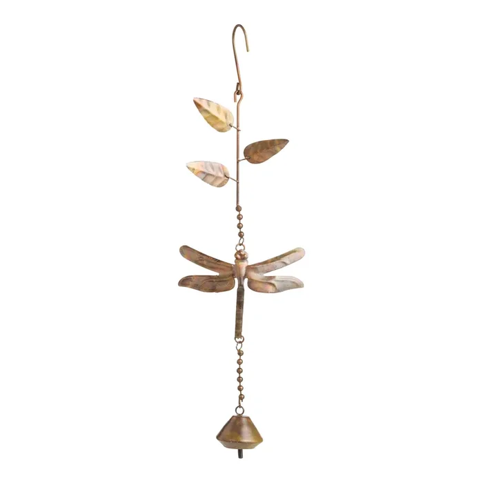 Bronze Metal Dragonfly Wind Chime