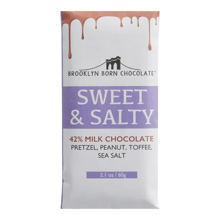 Brooklyn Born Sweet And Salty Milk Chocolate Bar