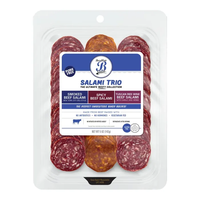 Brooklyn Cured Sliced Beef Salami Trio