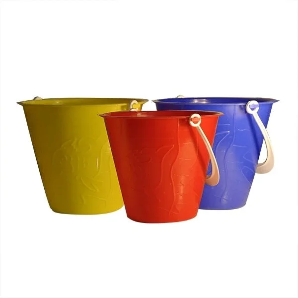 Bucket Embossed Beach Design 6″