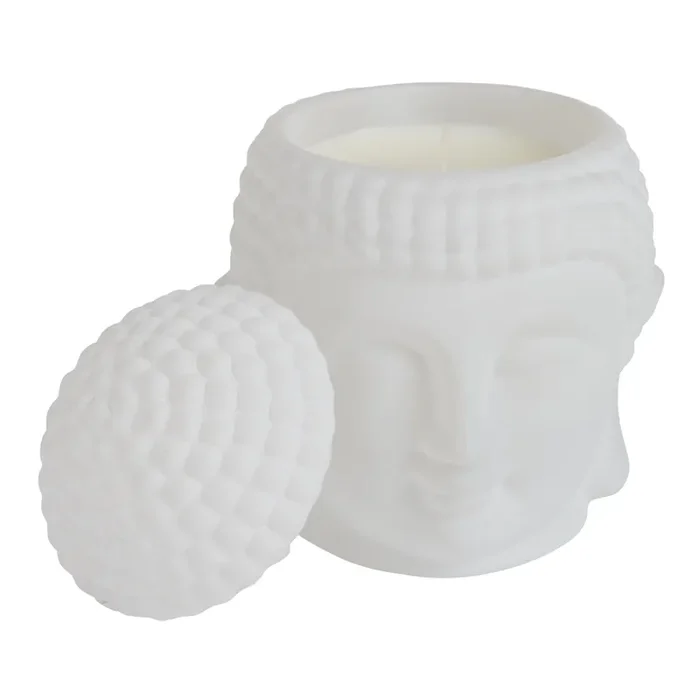 Buddha Head White Tea Jasmine Scented Candle