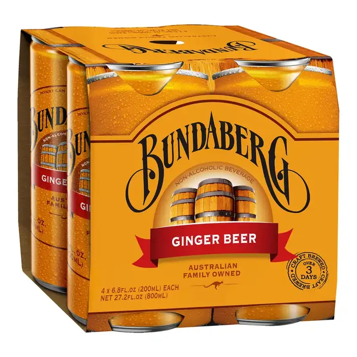 Bundaberg Ginger Beer Can 4 Pack