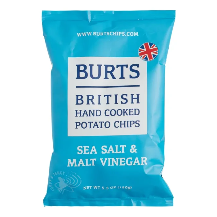 Burts Sea Salt And Malt Vinegar Potato Chips