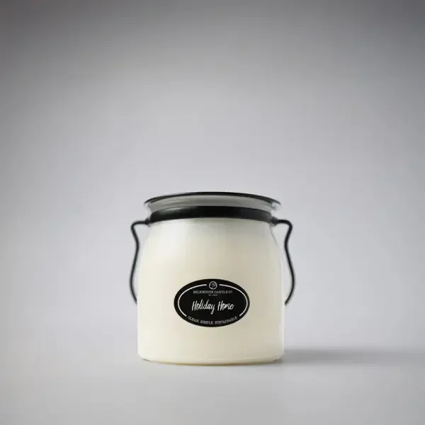 BUTTER JAR 16OZ HOLIDAY HOME