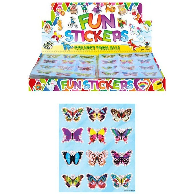 Butterfly Fun Stickers 12 – Case of 10