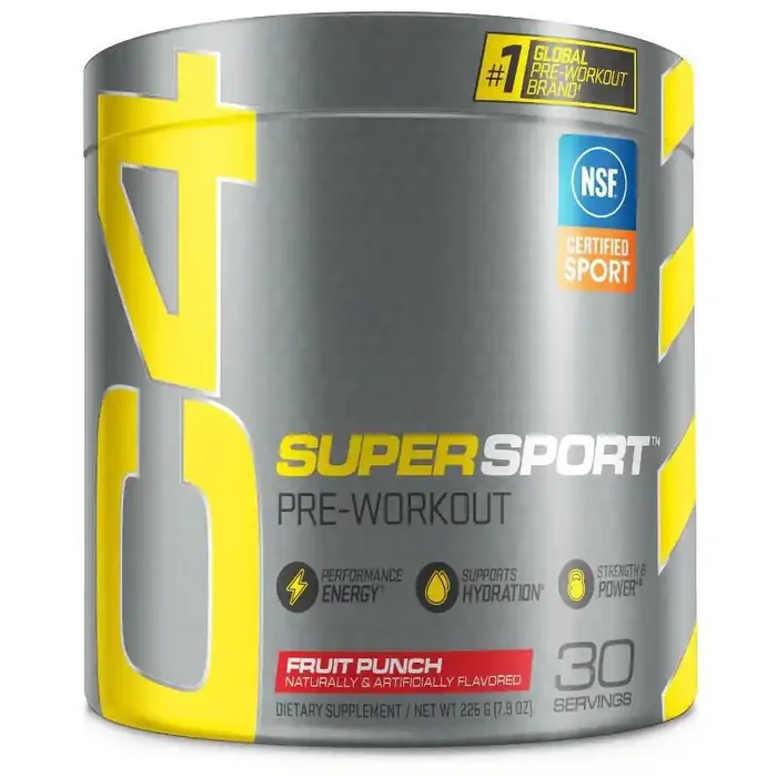 C4 Sport Super Sport Fruit Punch Pre-Workout 7.9 oz