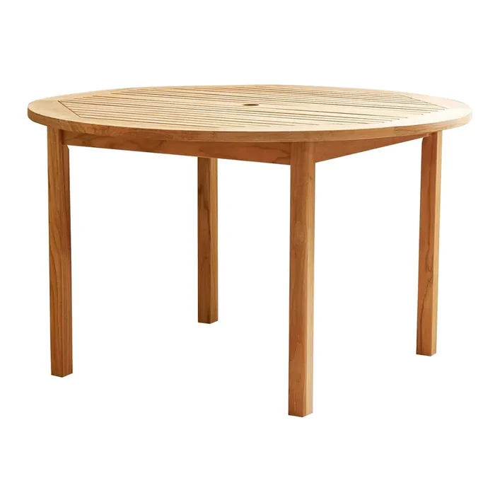 Calantha Round Teak Wood Outdoor Dining Table