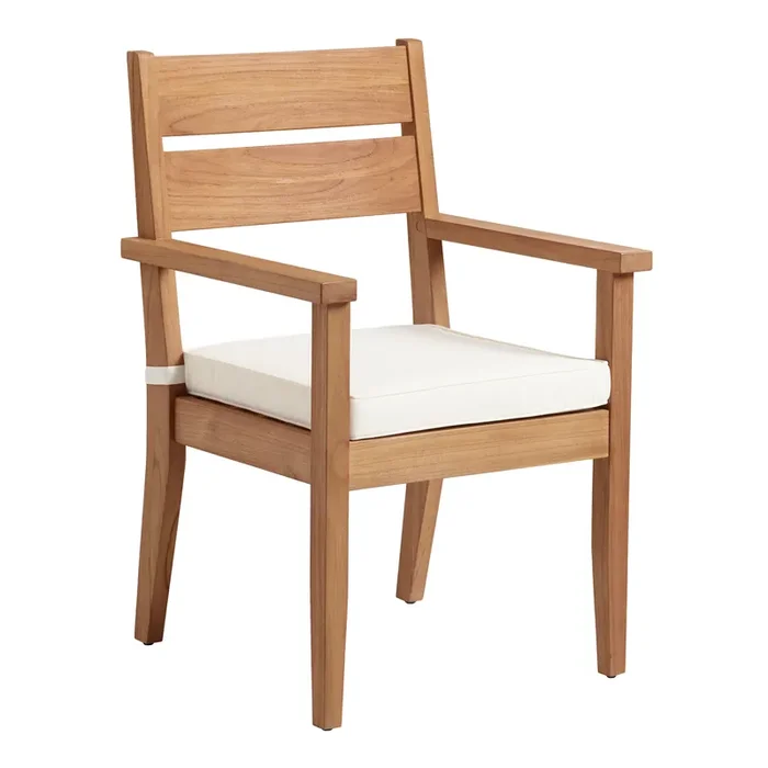 Calero Natural Teak Outdoor Dining Armchair