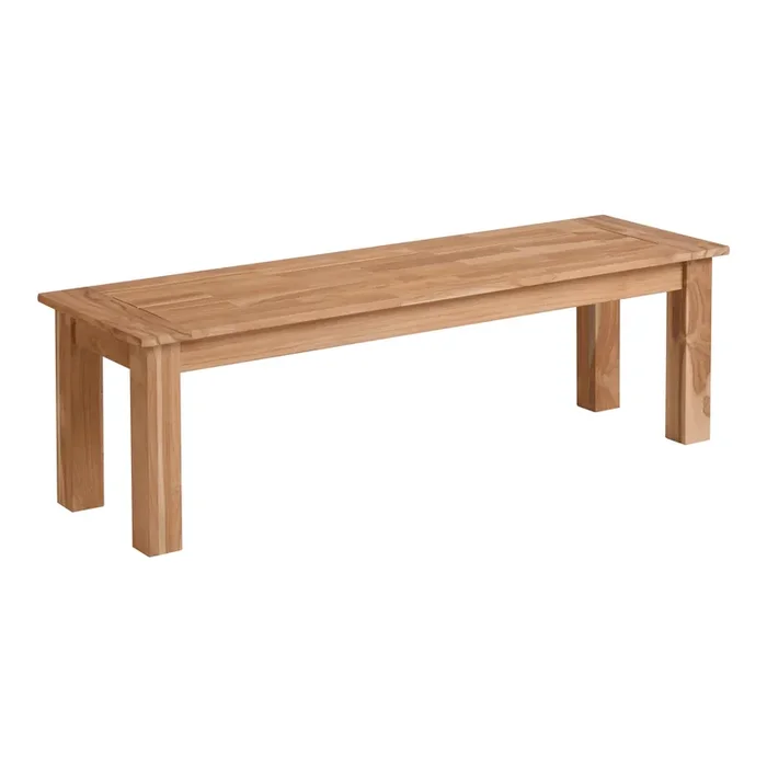 Calero Natural Teak Outdoor Dining Bench