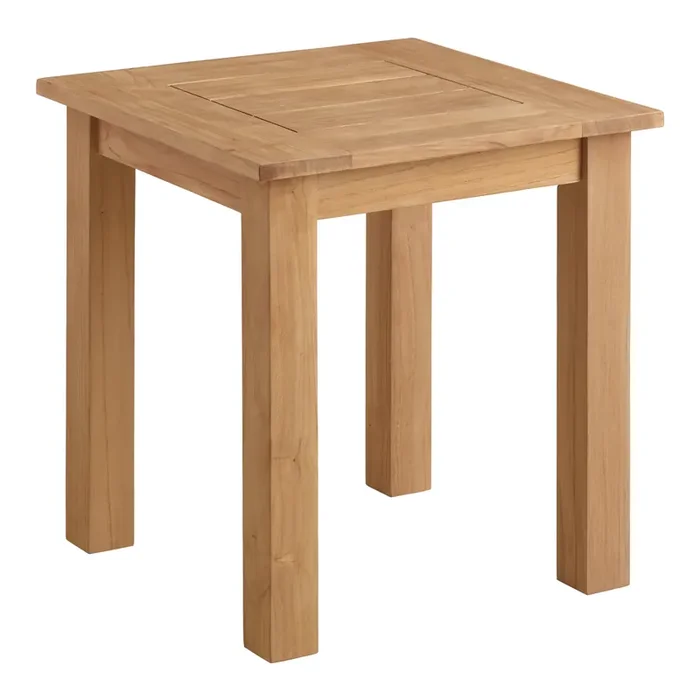 Calero Natural Teak Outdoor End Table