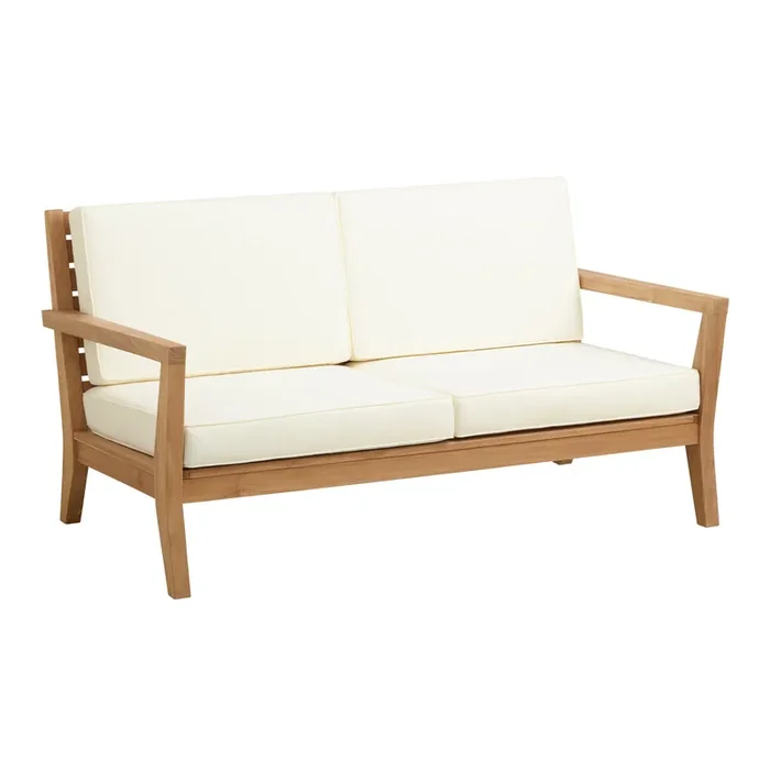 Calero Natural Teak Outdoor Loveseat
