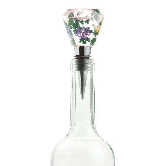 Camila Resin Pressed Flower Bottle Stopper