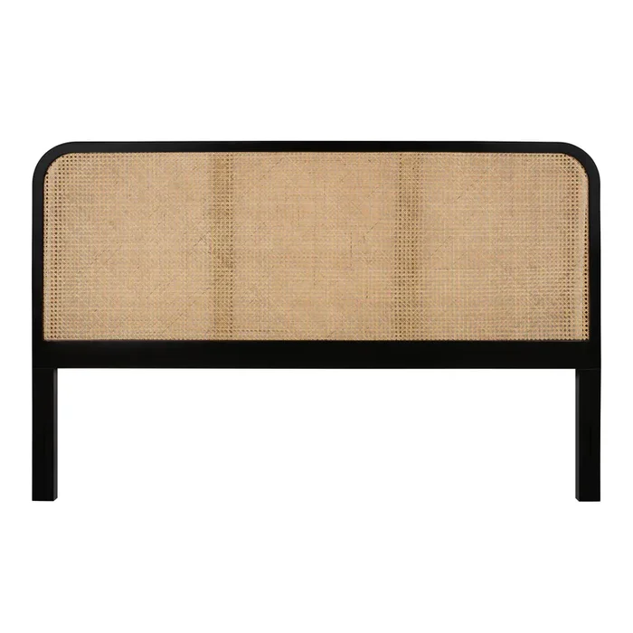Campbell Wood and Natural Cane Headboard