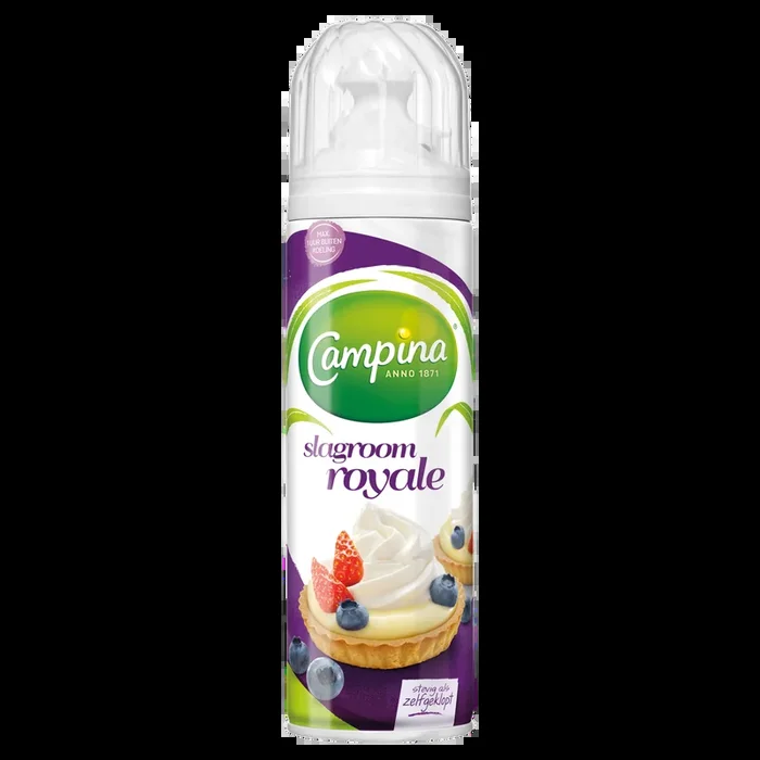 Campina Royal whipped cream (only available within Europe)