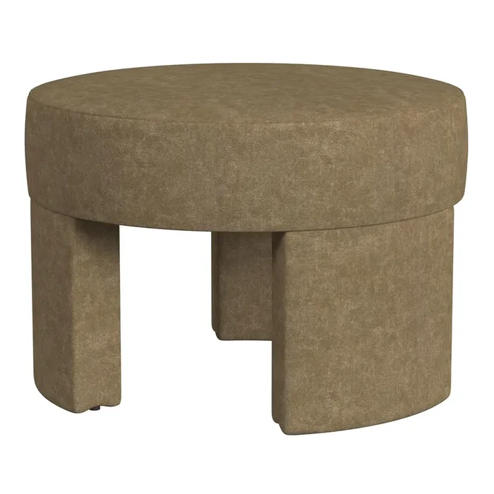 Candos Round Tri Leg Upholstered Ottoman