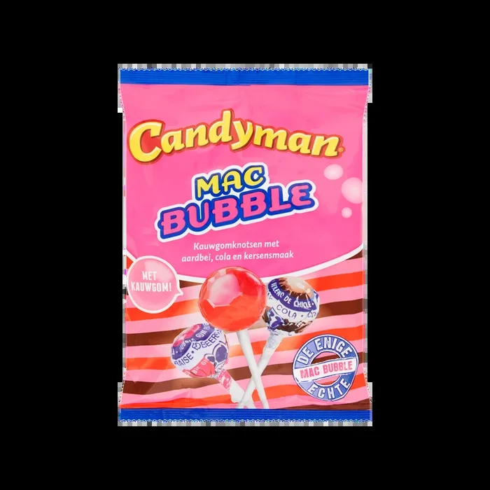 Candy Man Mac bubble chewing gum stuffing