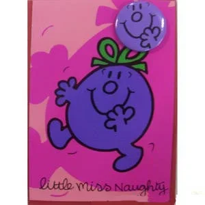 Card And Envelope Little Miss Naughty With Badge