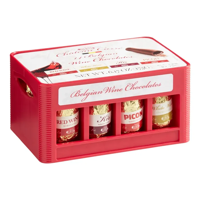 Carre Belgian Dark Chocolates With Wine 14 Piece