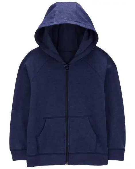 Carters Kid Zip-Up Fleece Hoodie Navy 10