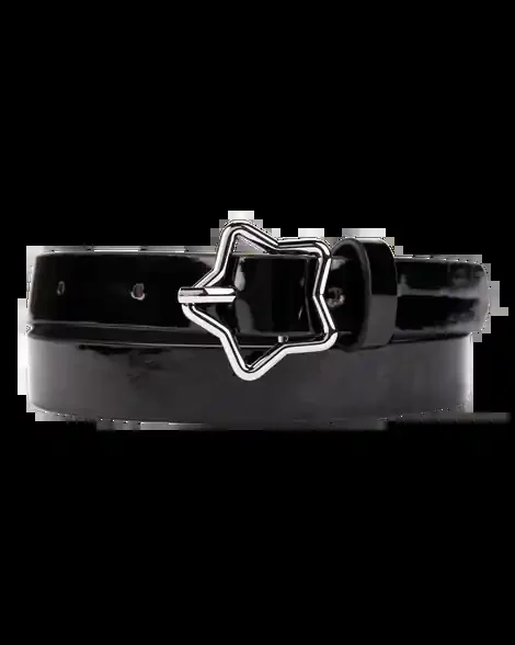 Carters Star Buckle Belt Black S