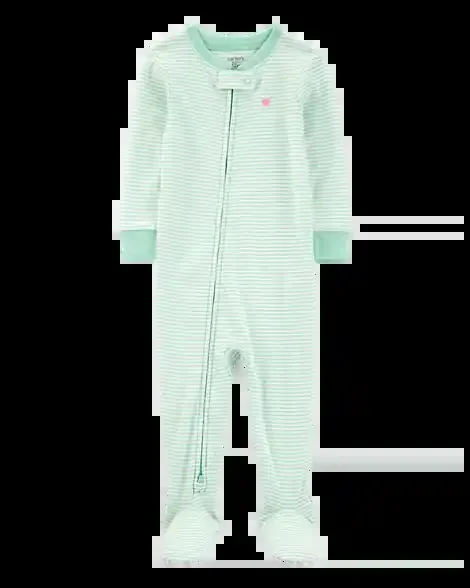 Carters Toddler 1-Piece Bunny Cotton Footie Pajamas Tan 3T