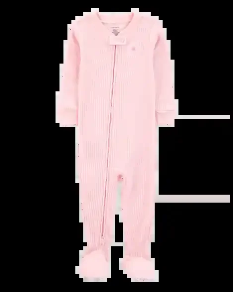 Carters Toddler 1-Piece Heart Thermal Footie Pajamas Pink 3T