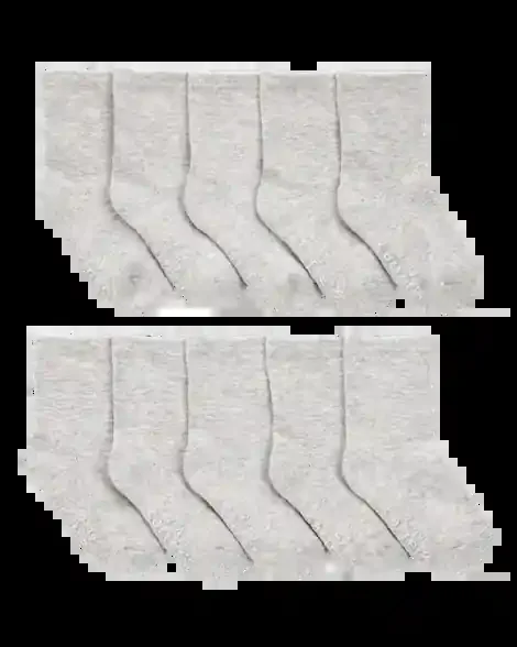 Carters Toddler 10-Pack Crew Socks Grey 2T4T