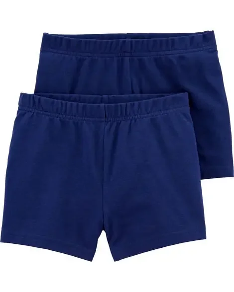Carters Toddler 2-Pack Navy Bike Shorts Navy 4T