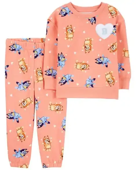 Carters Toddler 2-Piece Bluey Sweatshirt & Pant Set Multi 4T