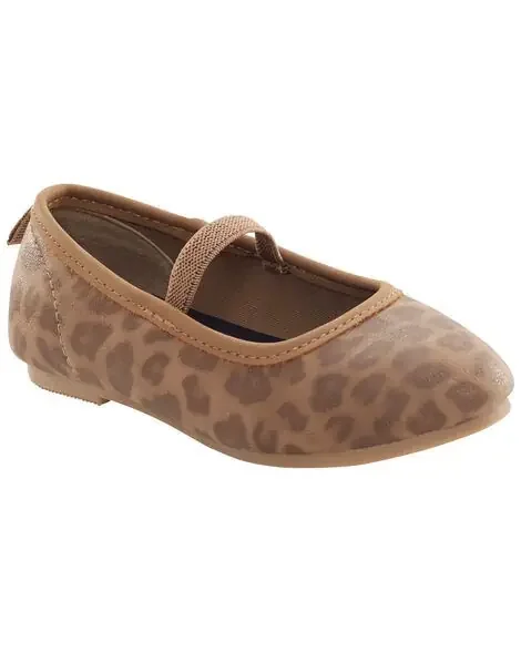 Carters Toddler Leopard Ballet Flats Brown 8