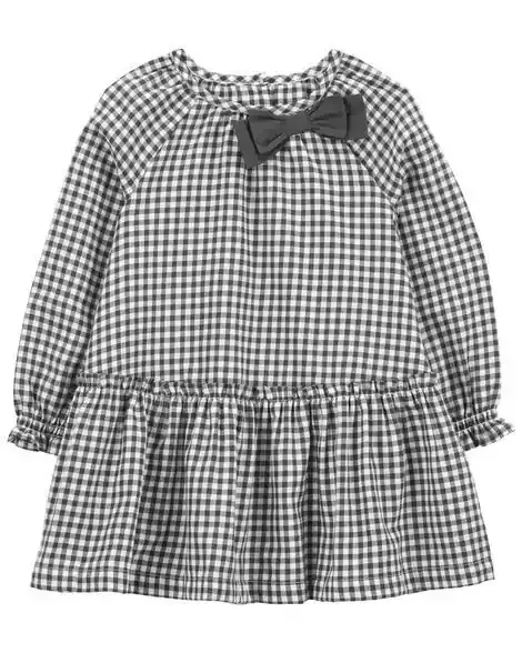 Carters Toddler Plaid Peplum Dress Plaid 2T