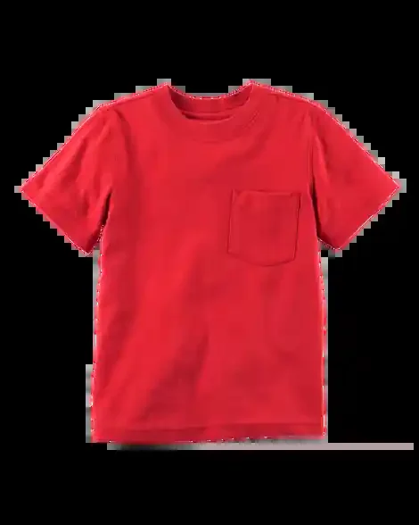 Carters Toddler Pocket Tee Red 3T
