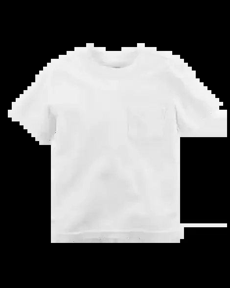 Carters Toddler Pocket Tee White 3T