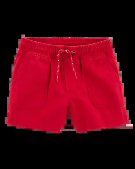 Carters Toddler Pull-On Cotton Shorts Red 3T