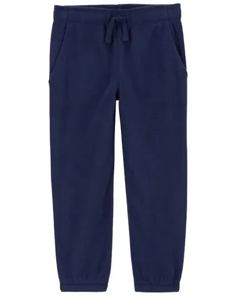 Carters Toddler Pull-On Fleece Cinched-Hem Pants Navy 3T