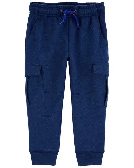 Carters Toddler Pull-On Knit Cargo Pants Navy 3T