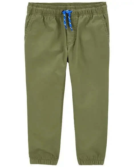 Carters Toddler Pull-On Poplin Pants Green 4T
