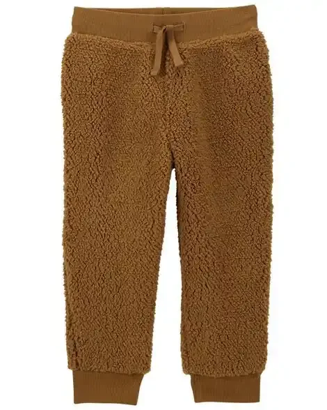 Carters Toddler Pull-On Sherpa Pants Brown 4T