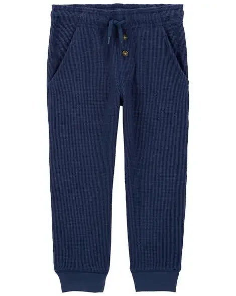 Carters Toddler Pull-On Thermal Joggers Navy 3T