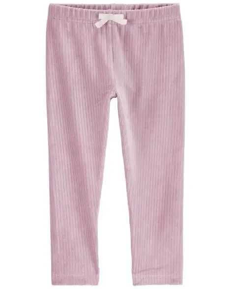 Carters Toddler Pull-On Velour Pants Pink 5T