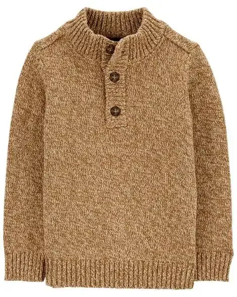 Carters Toddler Pullover Ribbed Sweater Camel 2T