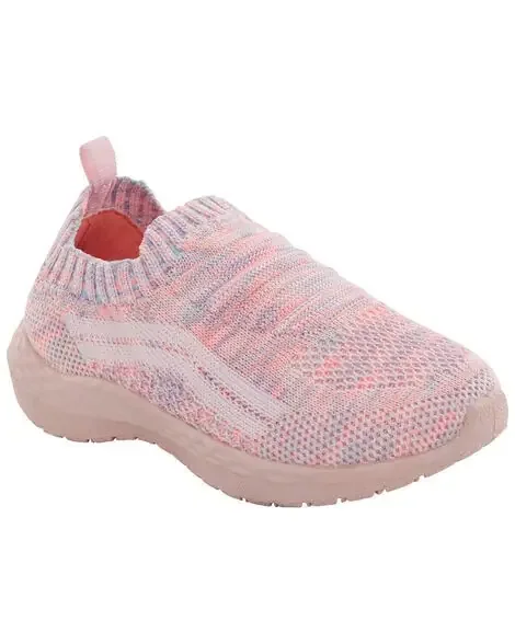 Carters Toddler Recycled Knit Slip-On Shoes Pink 5