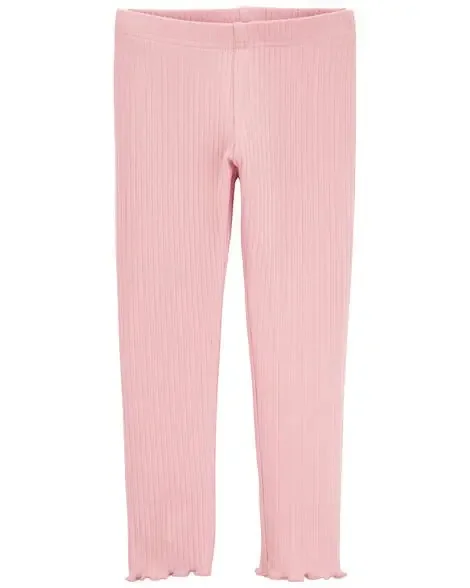 Carters Toddler Ribbed Leggings Pink 5T